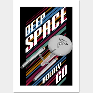 Boldly go into space Posters and Art